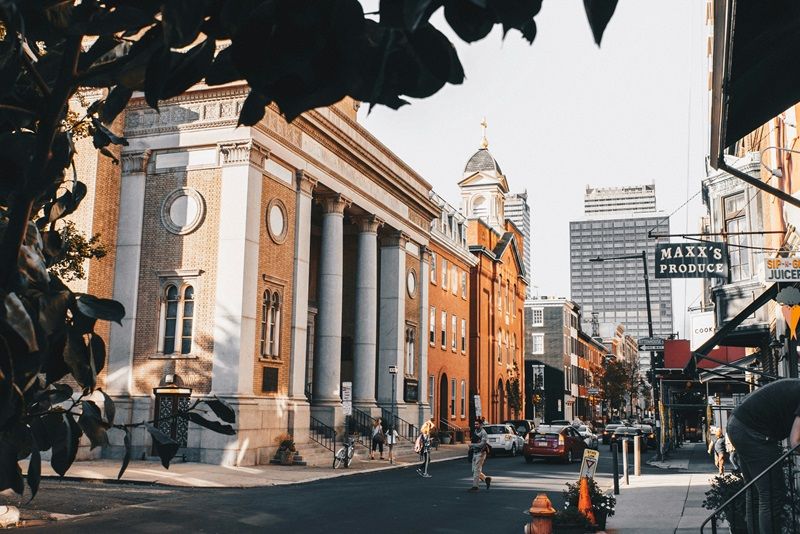 Photo of building in Rittenhouse Square, Philadelphia, United States | Italian Restaurant Rittenhouse Square Philadelphia | Pagano's Market & Bar